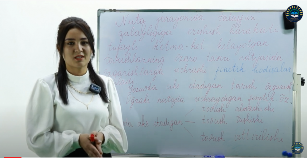 Fonetika bo'limi. Tovush o'zgarishlari hodisasi